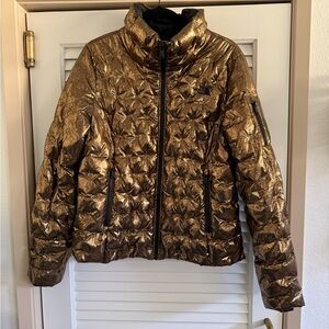 North Face Gold Quilted Women's Jacket